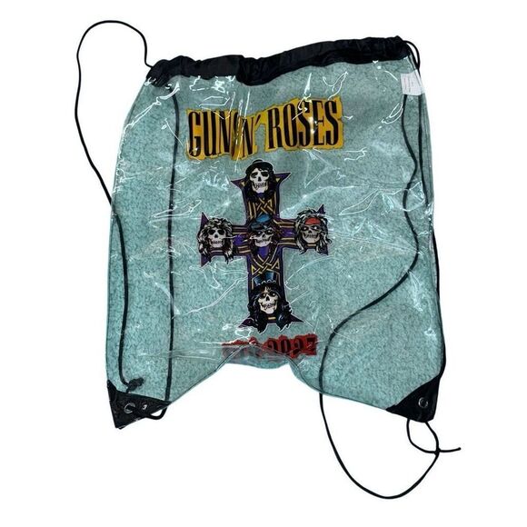 Guns and roses clear drawstring bag for concerts or the beach alike - Picture 1 of 6